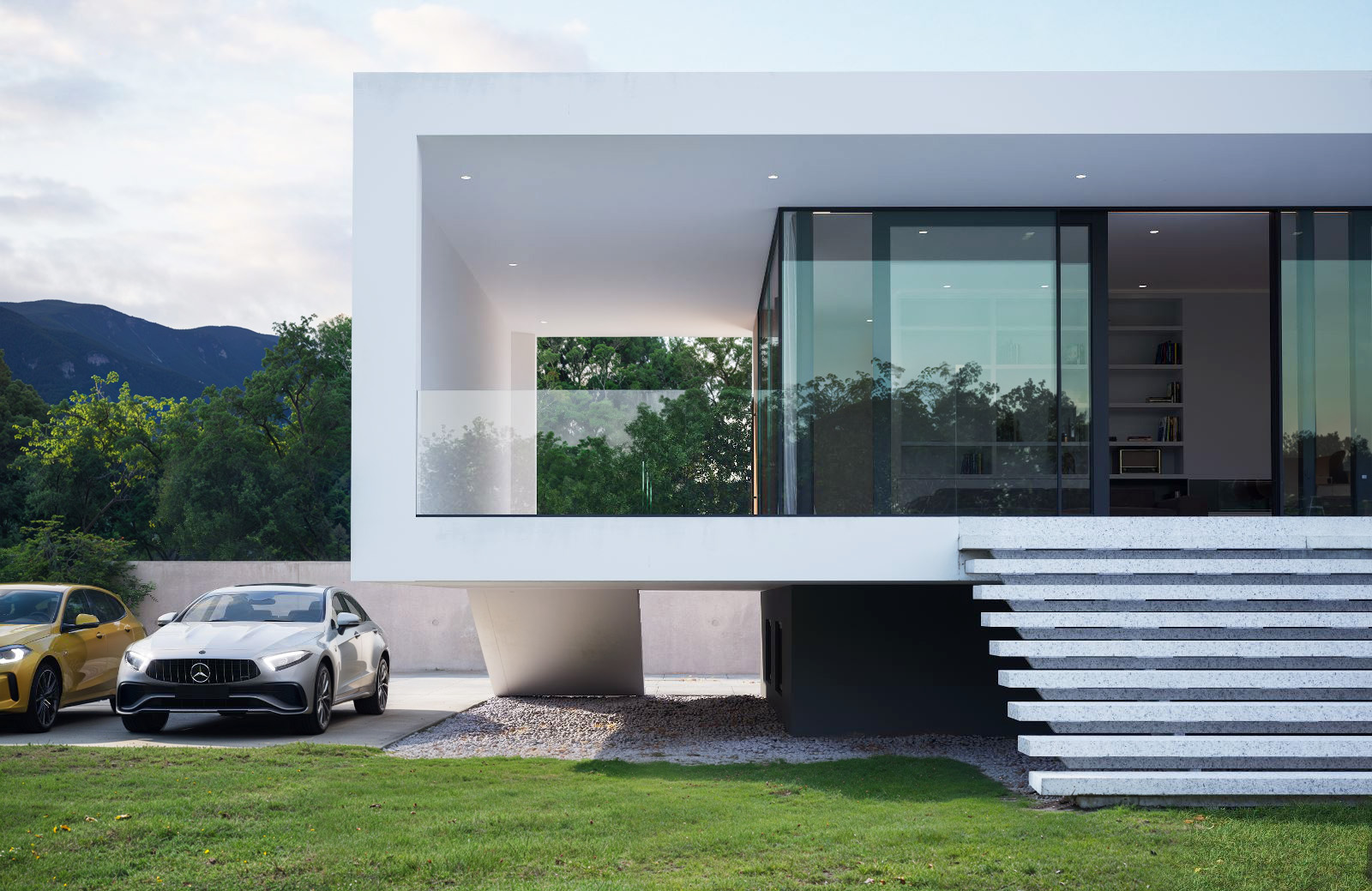 Modern villa exterior